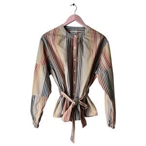FRNCH Rainbow Stripe Blouse
